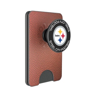 Keyscaper Pittsburgh Steelers Football PopSockets Magnetic Wallet
