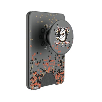 Keyscaper Anaheim Ducks Confetti PopSockets Magnetic Wallet