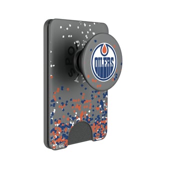 Keyscaper Edmonton Oilers Confetti PopSockets Magnetic Wallet