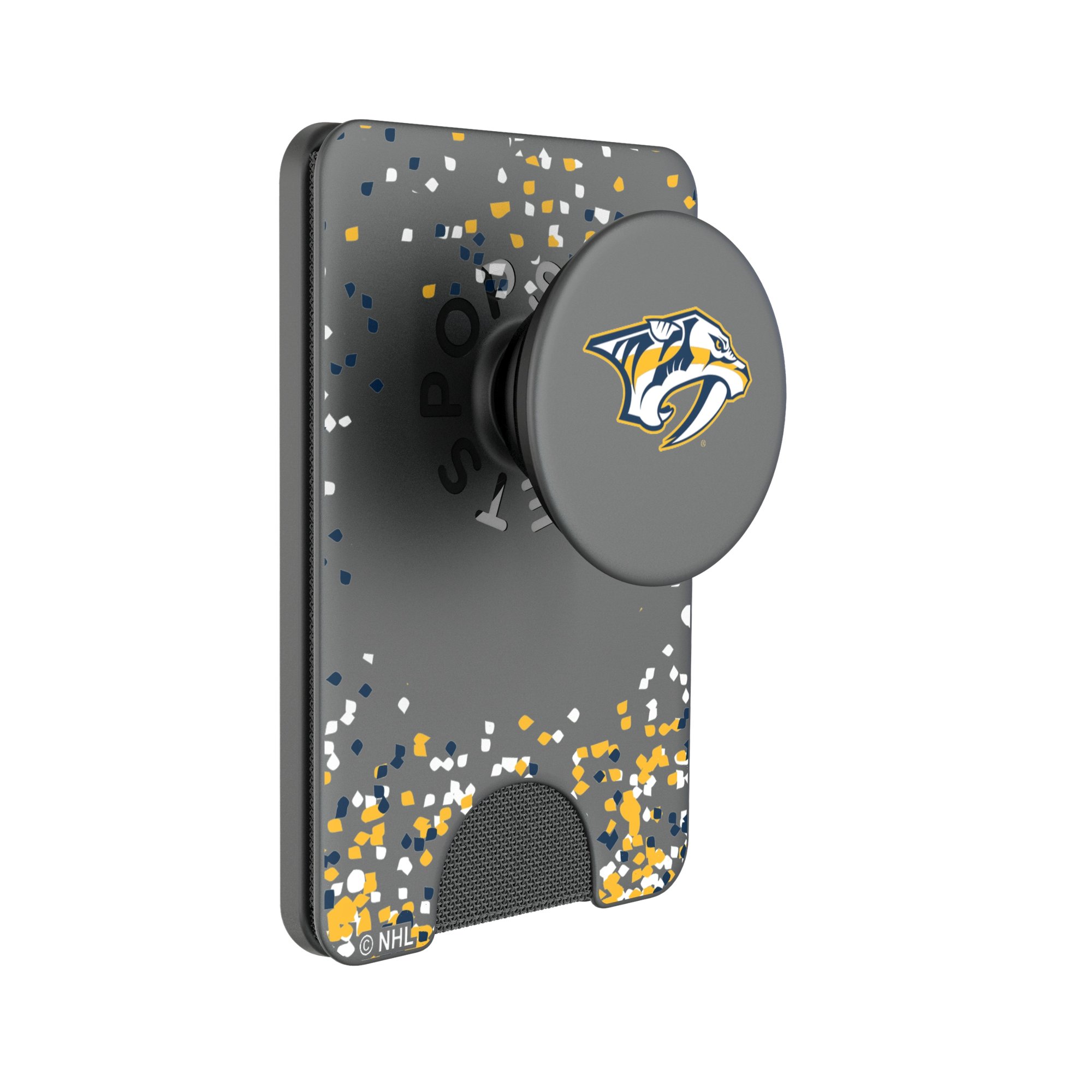 Keyscaper Nashville Predators Confetti PopSockets Magnetic Wallet