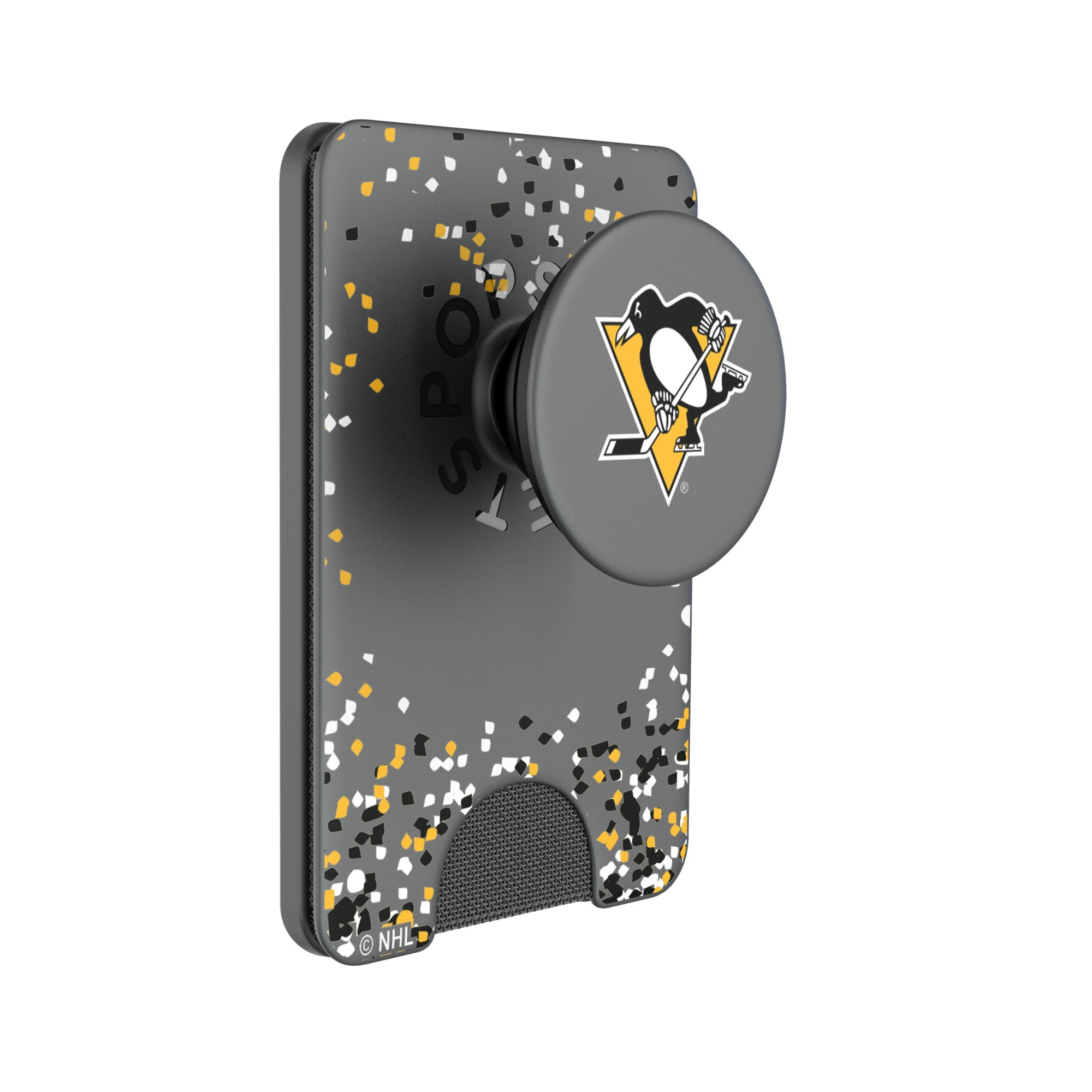 Keyscaper Pittsburgh Penguins Confetti PopSockets Magnetic Wallet