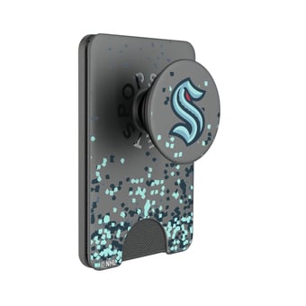 Keyscaper Seattle Kraken Confetti PopSockets Magnetic Wallet