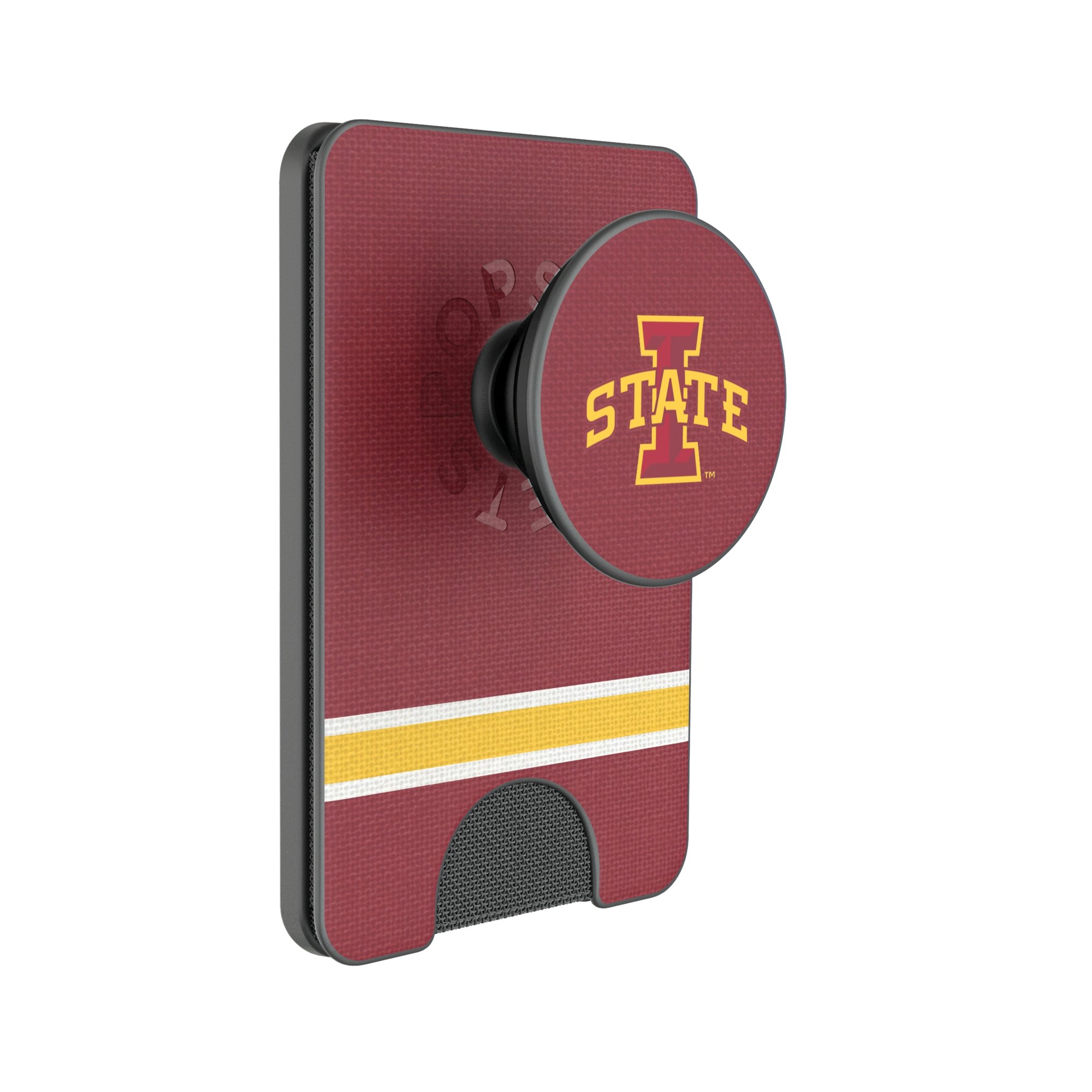 Keyscaper Iowa State Cyclones Stripe PopSockets Magnetic Wallet