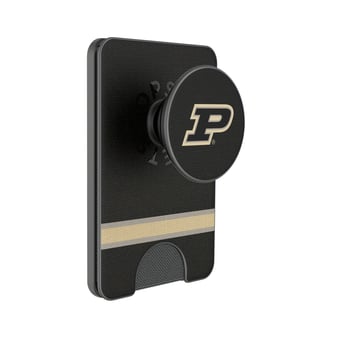 Keyscaper Purdue Boilermakers Stripe PopSockets Magnetic Wallet