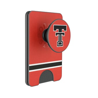 Keyscaper Texas Tech Red Raiders Stripe PopSockets Magnetic Wallet