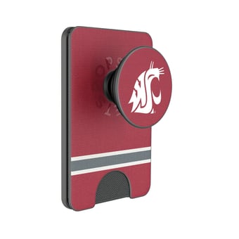 Keyscaper Washington State Cougars Stripe PopSockets Magnetic Wallet