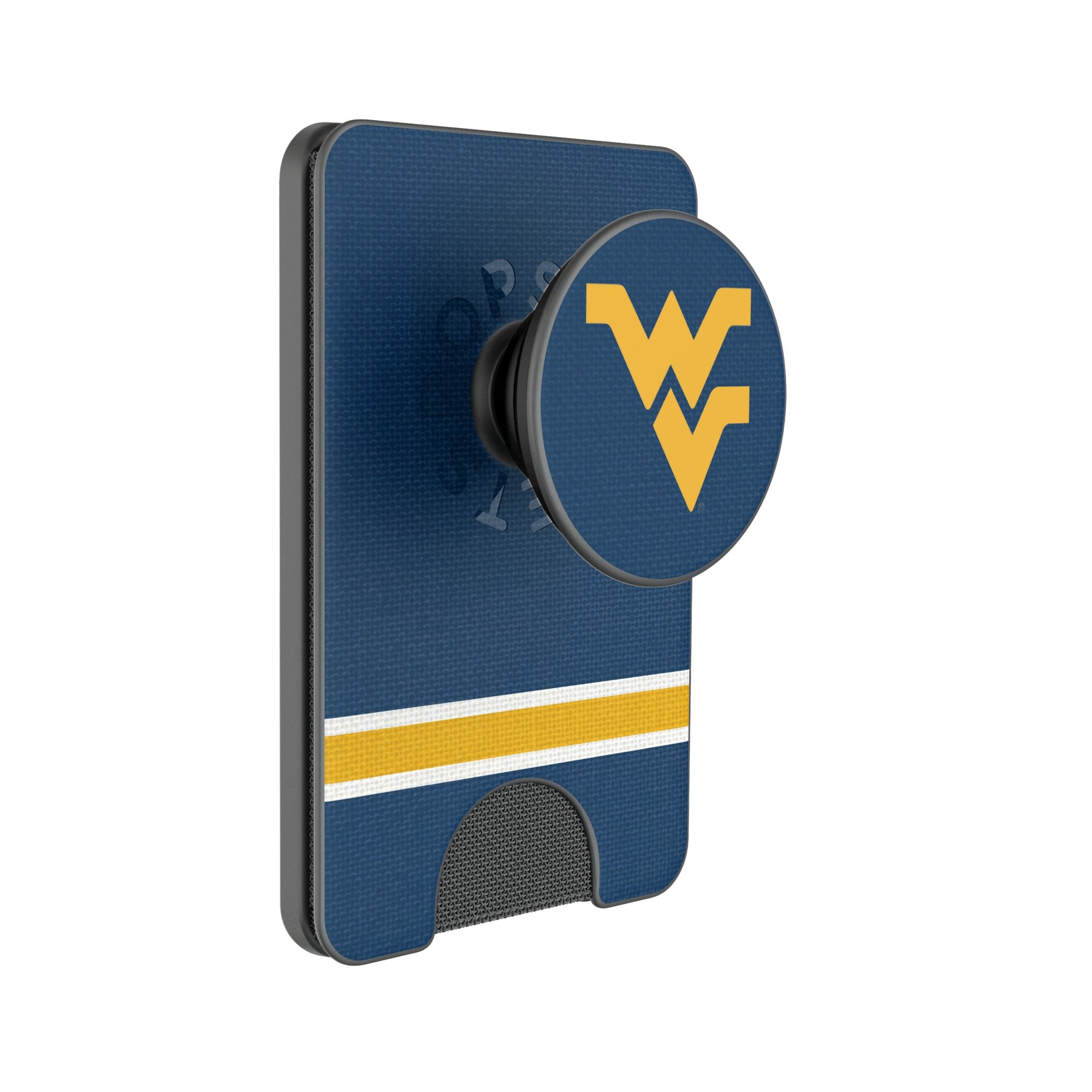 Keyscaper West Virginia Mountaineers Stripe PopSockets Magnetic Wallet