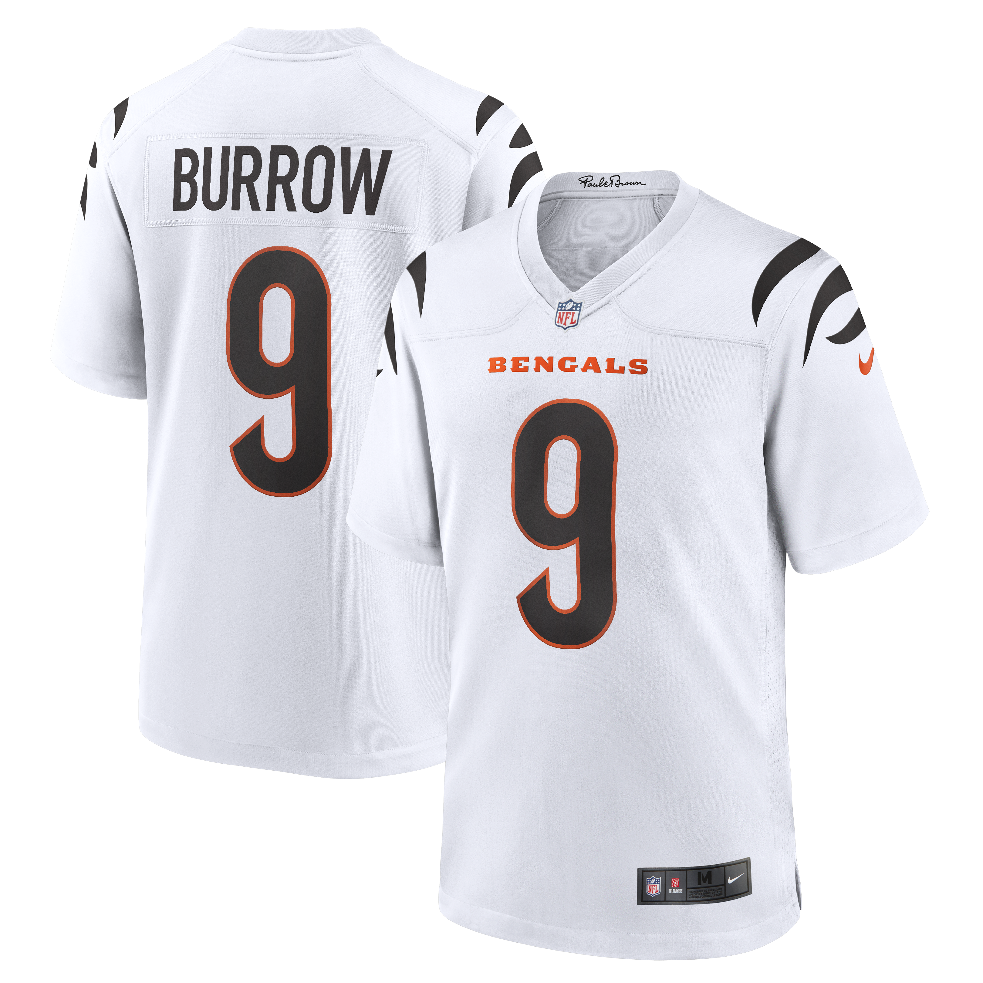 Men's Nike Joe Burrow White Cincinnati Bengals  Game Jersey
