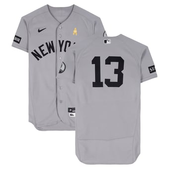 Jazz Chisholm Jr. New York Yankees Game-Used #13 Gray Jersey vs. San Diego Padres on September 6, 2026