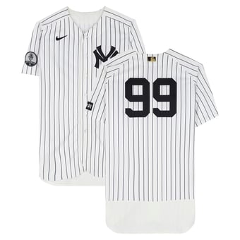 Aaron Judge New York Yankees Game-Used #99 White Pinstripe Jersey vs. Colorado Rockies on September 9, 2026