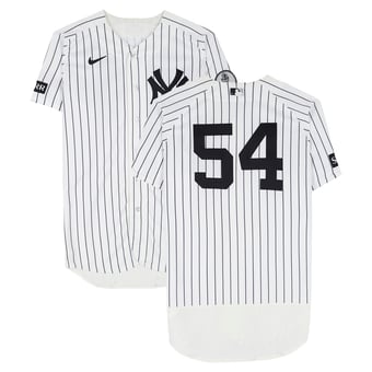 Max Fried New York Yankees Game-Used #54 White Pinstripe Jersey vs. Colorado Rockies on September 10, 2026