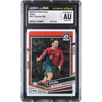 Vitinha Portugal National Team Autographed 2023-24 Panini Donruss Optic #45 CGC Authenticated AUTO 10 Card