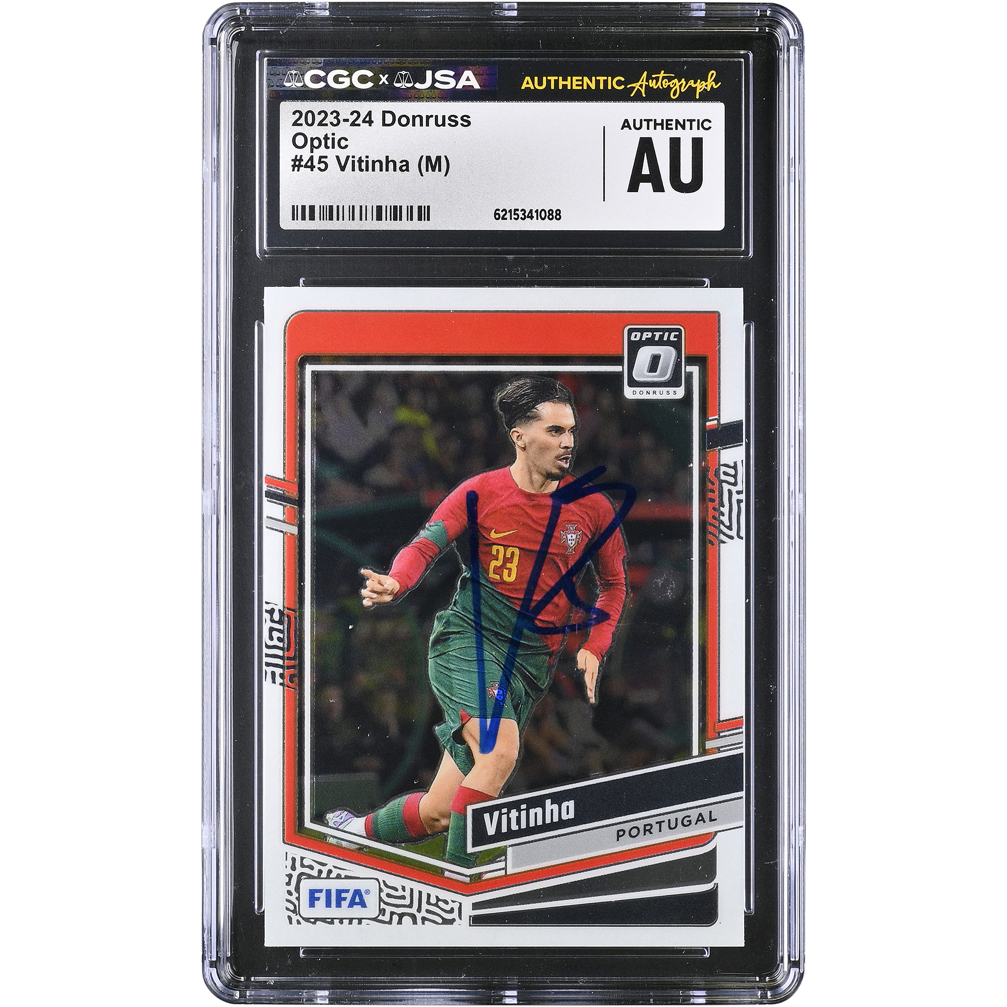 Vitinha Portugal National Team Autographed 2023-24 Panini Donruss Optic #45 CGC Authenticated Card