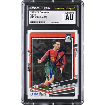 Vitinha Portugal National Team Autographed 2023-24 Panini Donruss Optic #45 CGC Authenticated Card