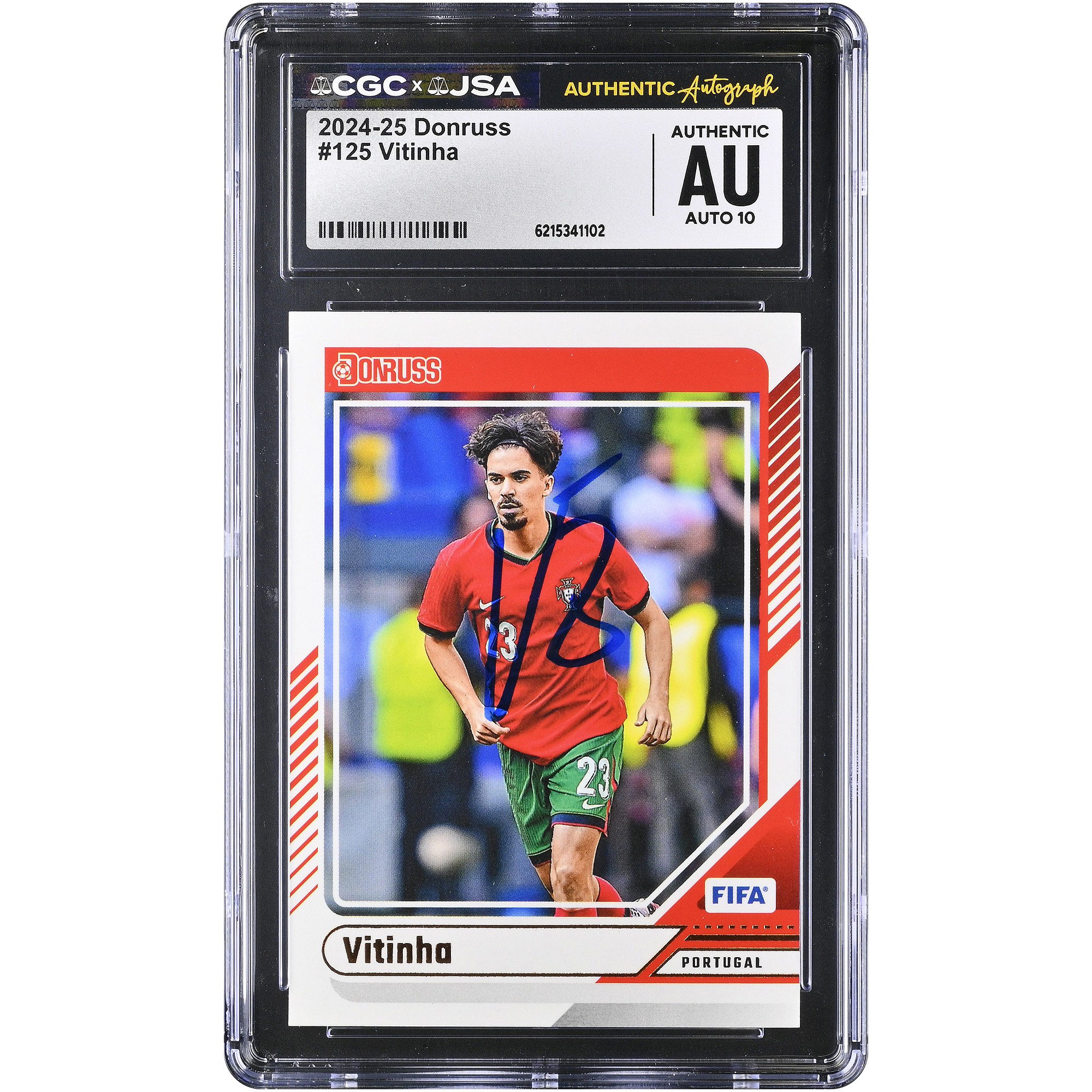 Vitinha Portugal National Team Autographed 2024-25 Panini Donruss #125 CGC Authenticated AUTO 10 Card