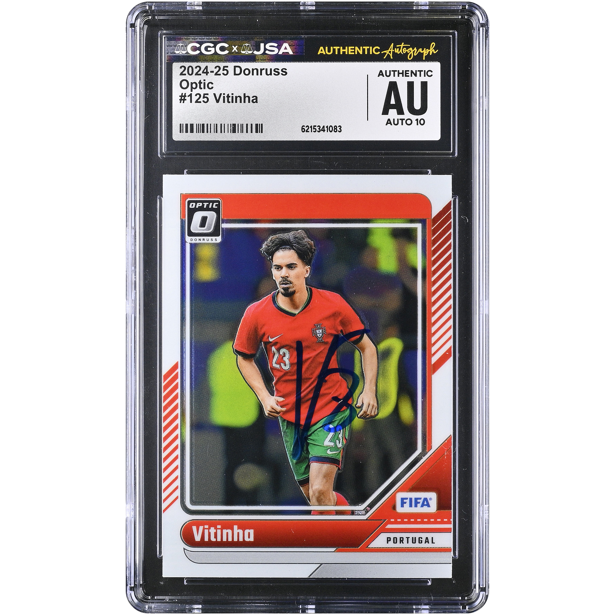 Vitinha Portugal National Team Autographed 2024-25 Panini Donruss Optic #125 CGC Authenticated AUTO 10 Card