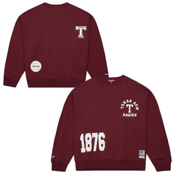 Women's Mitchell & Ness Maroon Texas A&M Aggies College Vault Sweatshirt