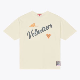 Women's Mitchell & Ness Cream Tennessee Volunteers Oversized Heritage Hues T-Shirt