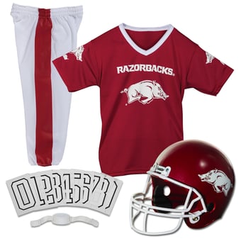 Youth Franklin Sports Arkansas Razorbacks NCAA Deluxe Uniform Set