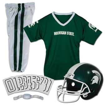 Youth Franklin Sports Michigan State Spartans NCAA Deluxe Uniform Set