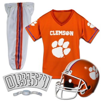 Youth Franklin Sports Clemson Tigers NCAA Deluxe Uniform Set