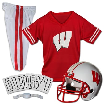 Youth Franklin Sports Wisconsin Badgers NCAA Deluxe Uniform Set