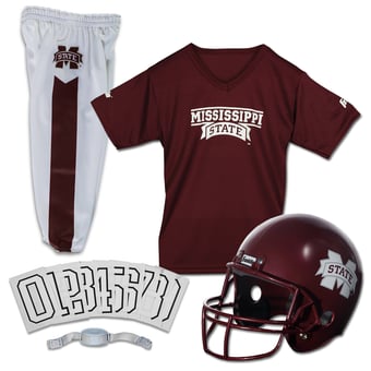 Youth Franklin Sports Mississippi State Bulldogs NCAA Deluxe Uniform Set