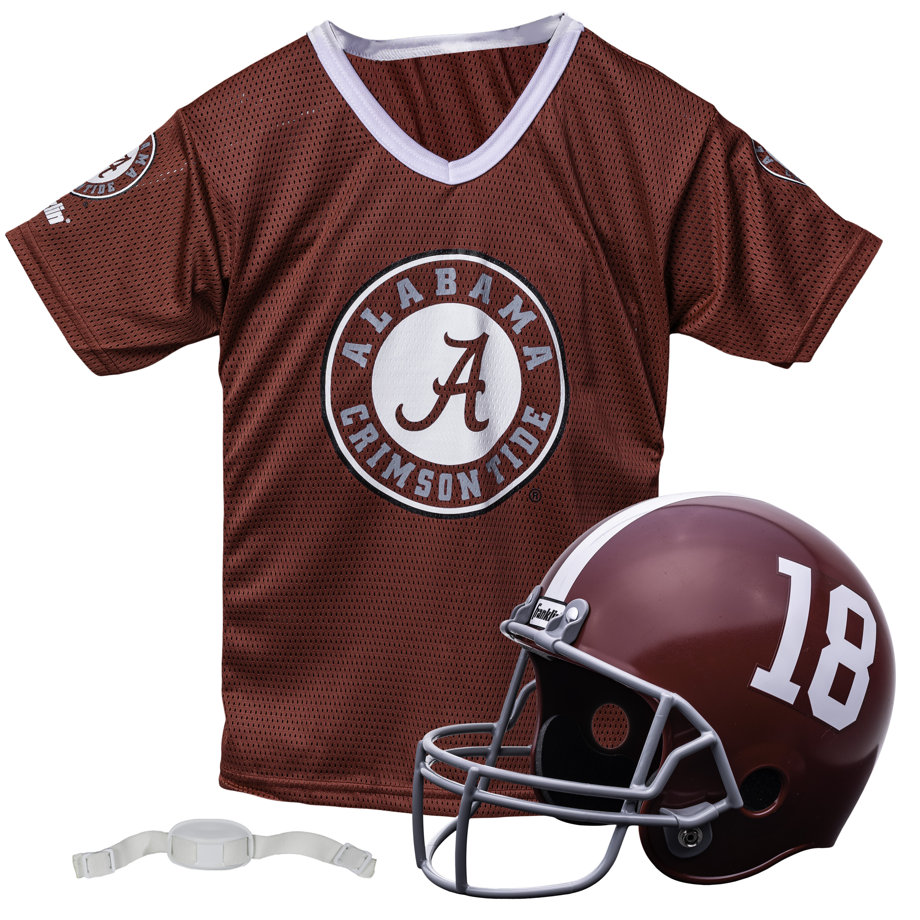 Youth Franklin Sports Alabama Crimson Tide NCAA Deluxe Helmet & Jersey Set