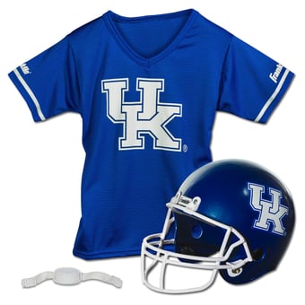 Youth Franklin Sports Kentucky Wildcats NCAA Deluxe Helmet & Jersey Set