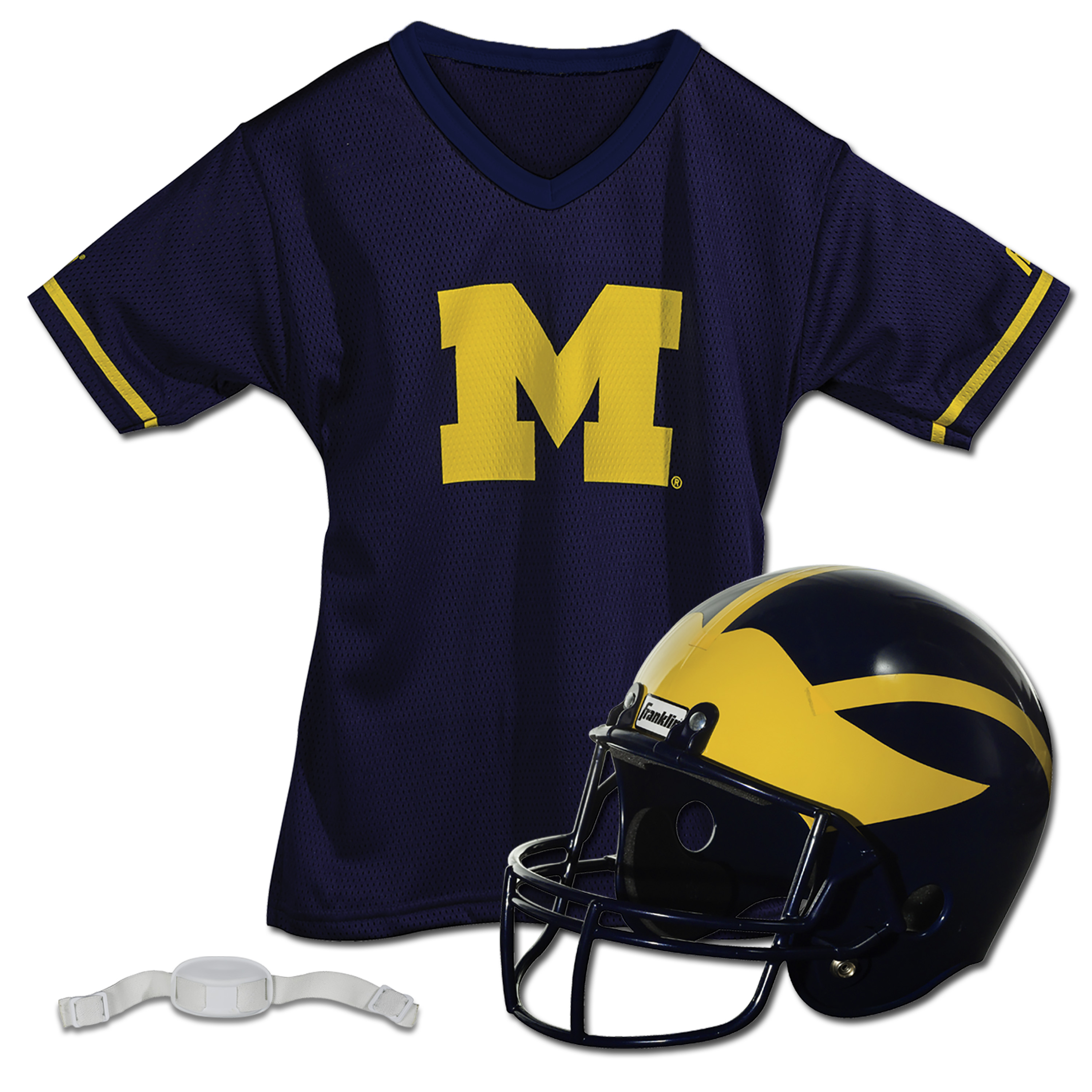 Youth Franklin Sports Michigan Wolverines NCAA Deluxe Helmet & Jersey Set