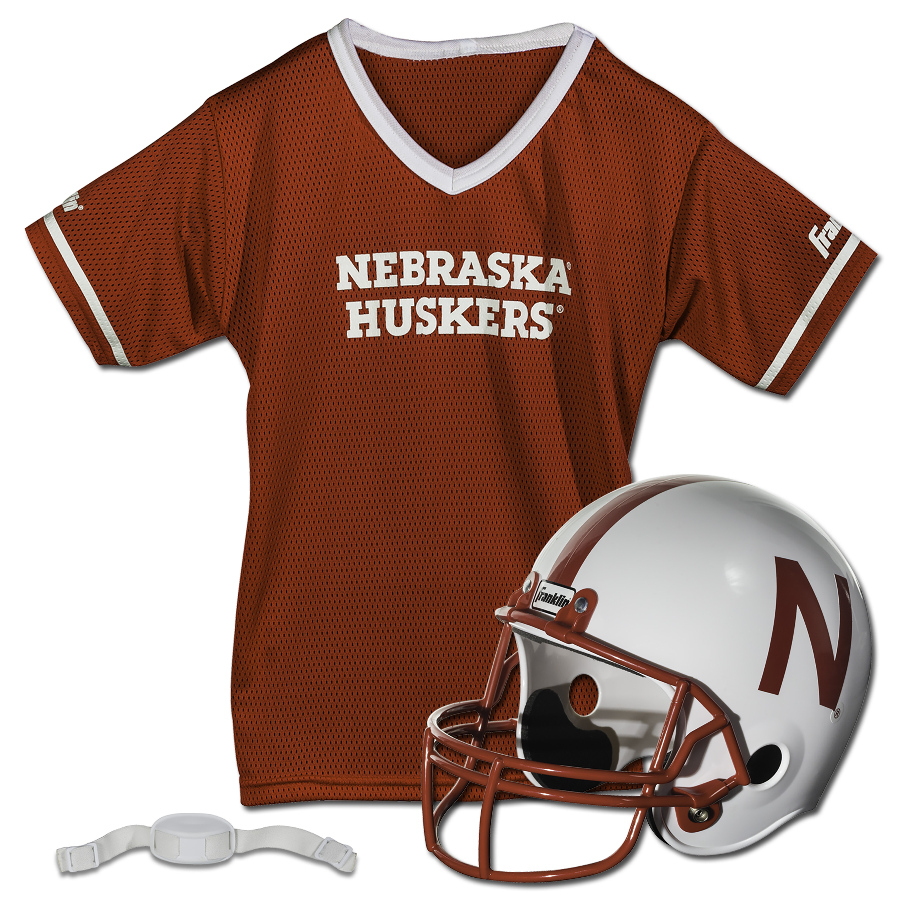Youth Franklin Sports Nebraska Huskers NCAA Deluxe Helmet & Jersey Set