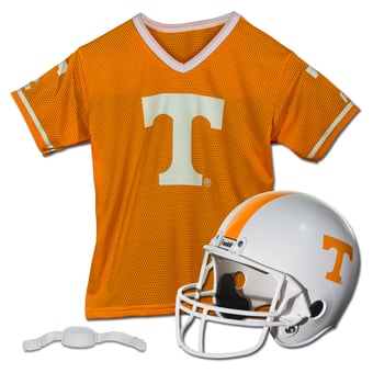 Youth Franklin Sports Tennessee Volunteers NCAA Deluxe Helmet & Jersey Set