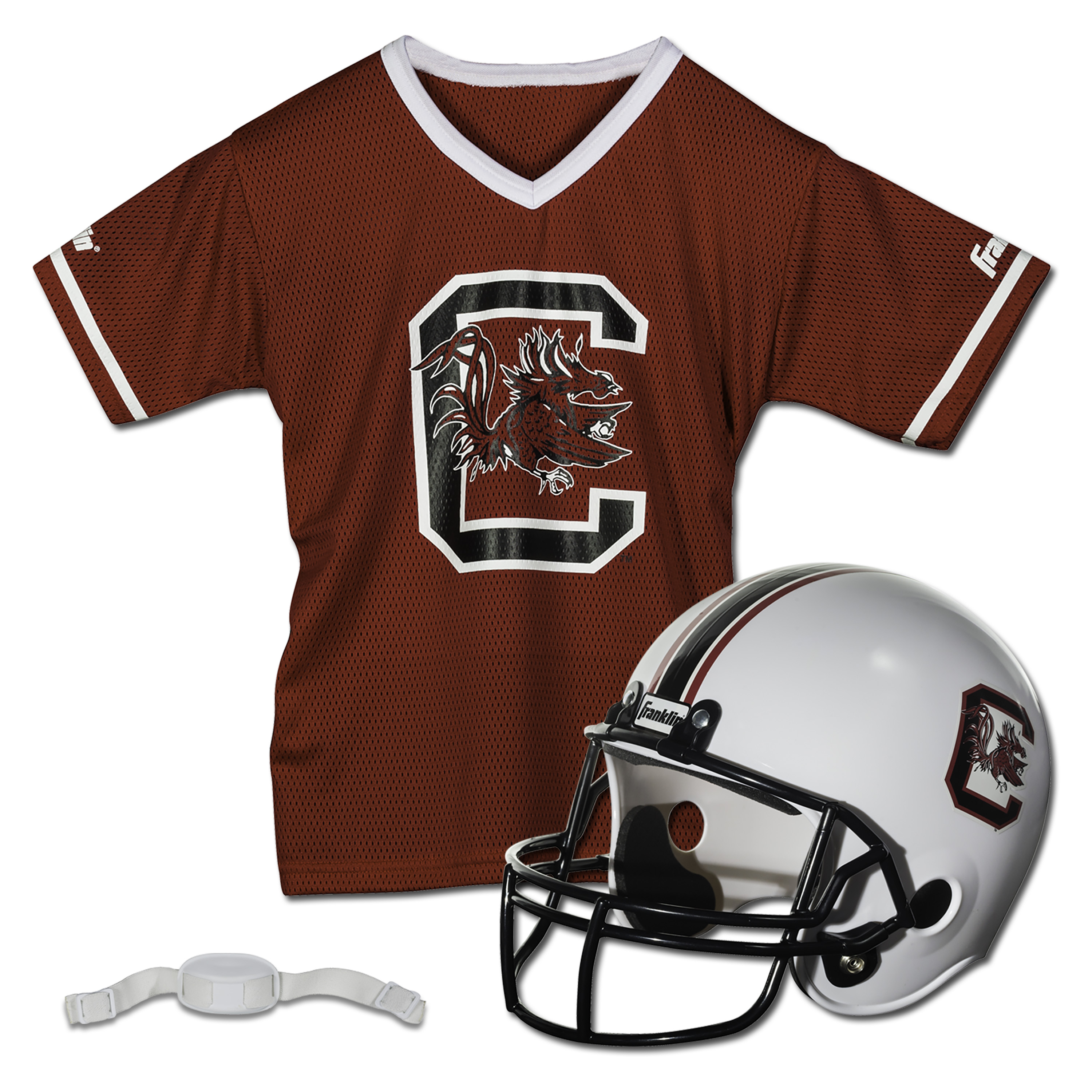 Youth Franklin Sports South Carolina Gamecocks NCAA Deluxe Helmet & Jersey Set
