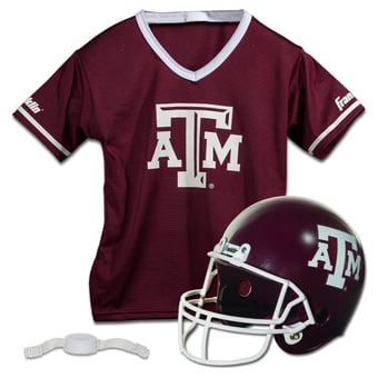 Youth Franklin Sports Texas A&M Aggies NCAA Deluxe Helmet & Jersey Set