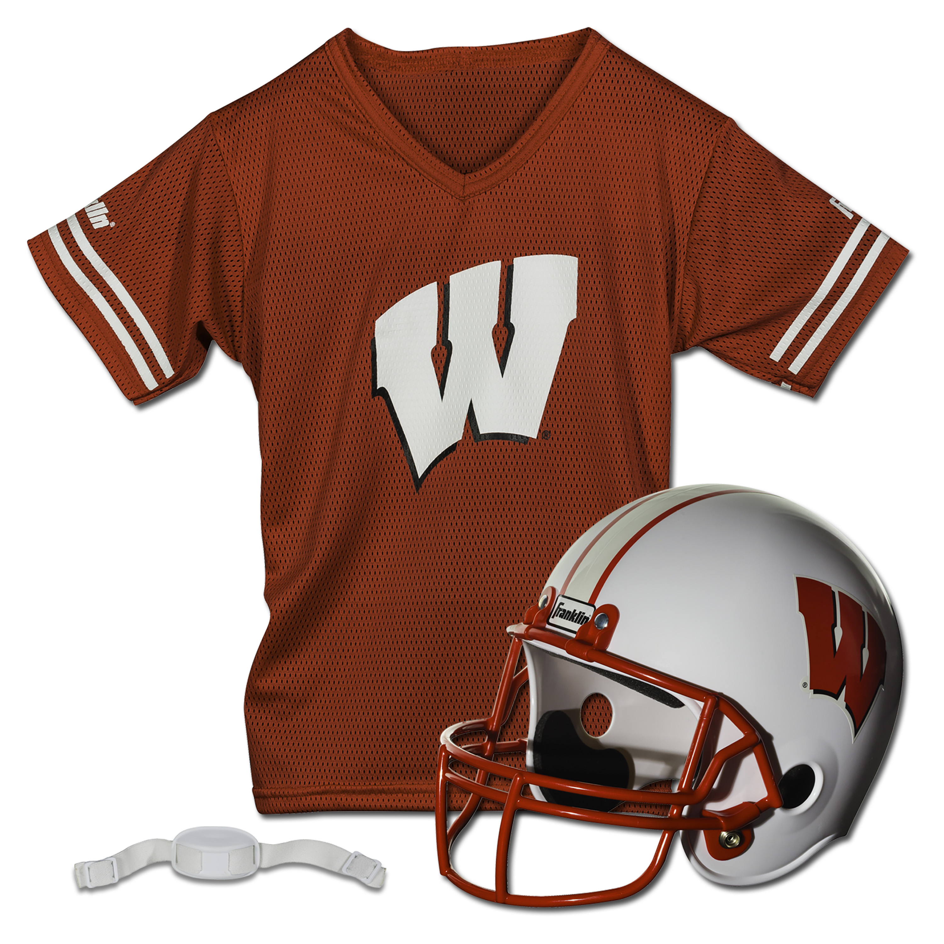 Youth Franklin Sports Wisconsin Badgers NCAA Deluxe Helmet & Jersey Set