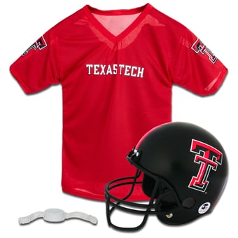 Youth Franklin Sports Texas Tech Red Raiders NCAA Deluxe Helmet & Jersey Set