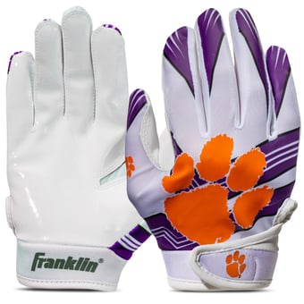 Clemson Tigers Franklin Sports  Youth Football Gloves