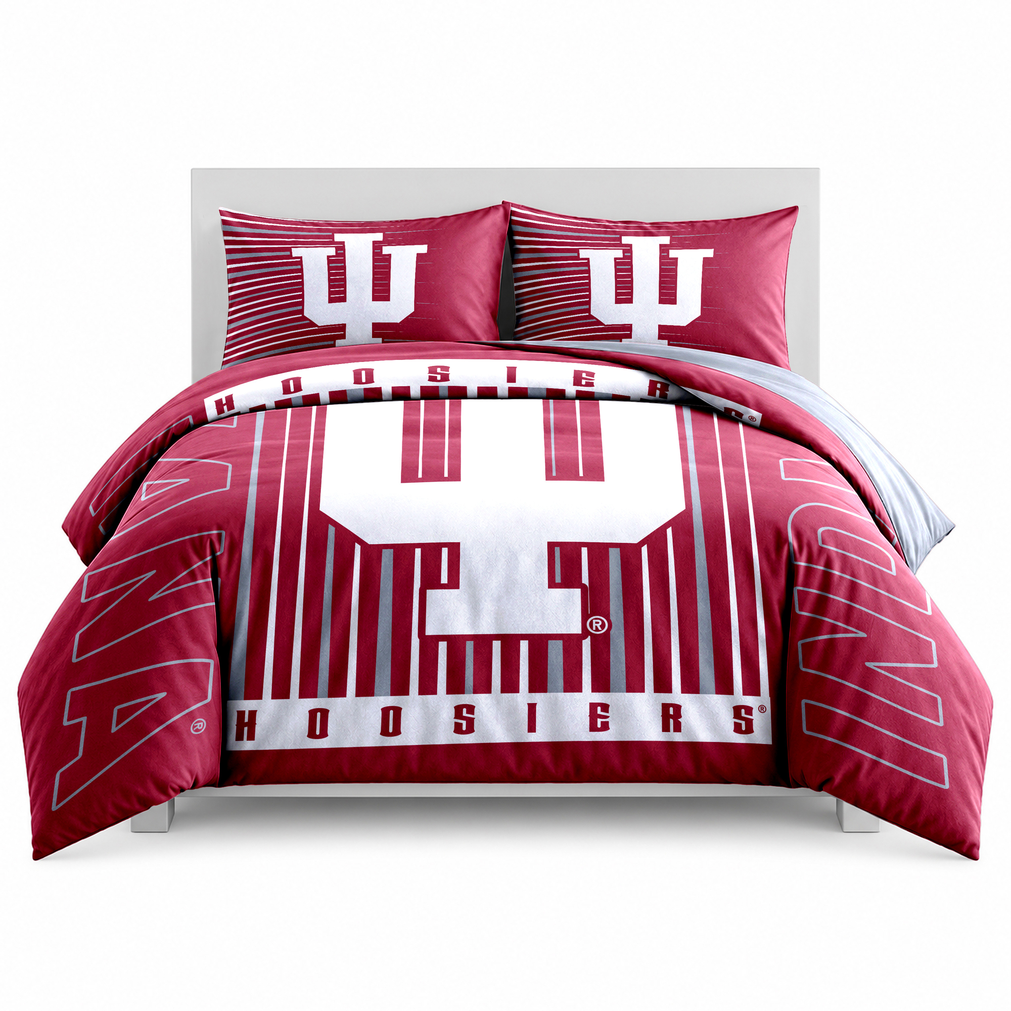 Logo Brands Indiana Hoosiers Momentum 5-Piece Full/Queen Bedding Set