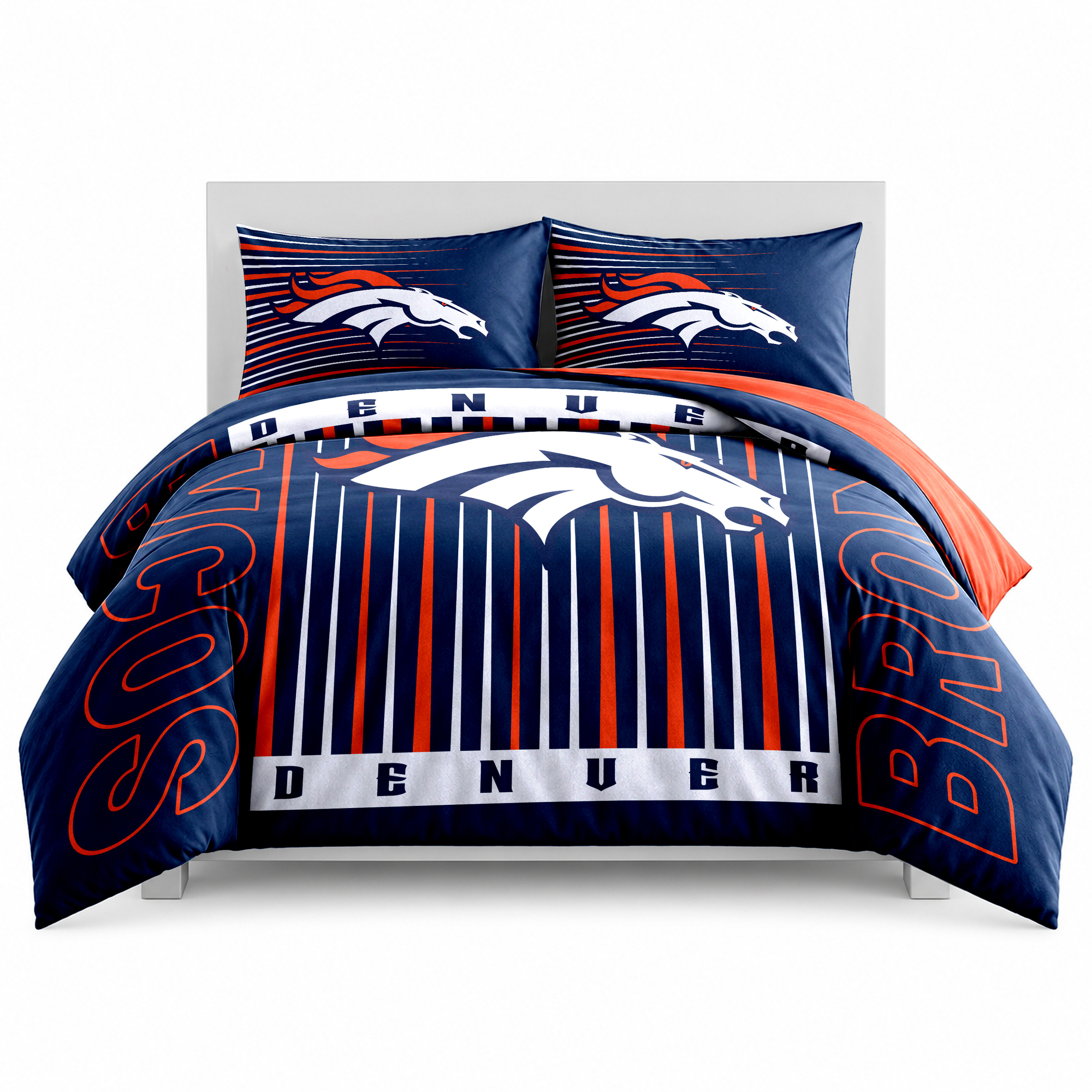 Logo Brands Denver Broncos Momentum 5-Piece Full/Queen Bedding Set