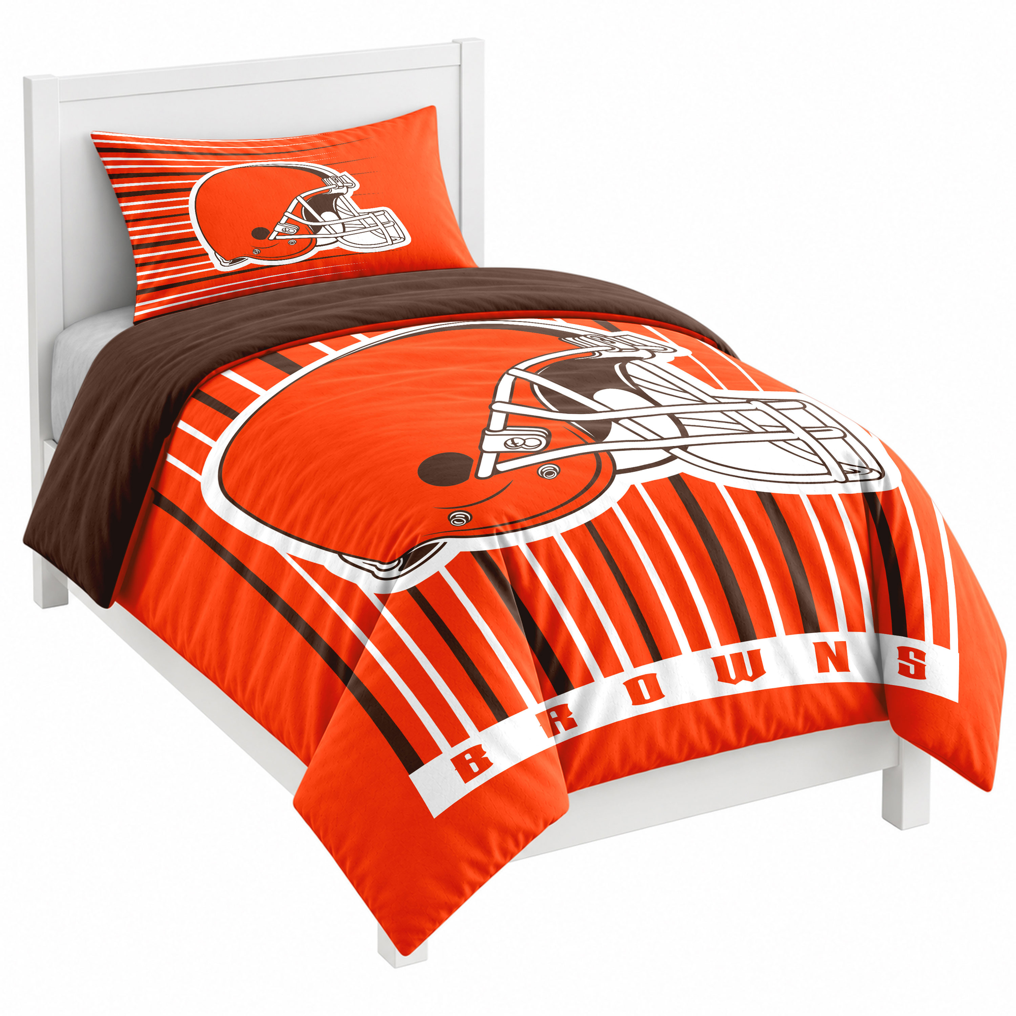 Logo Brands Cleveland Browns Momentum Two-Piece Twin Bedding Set