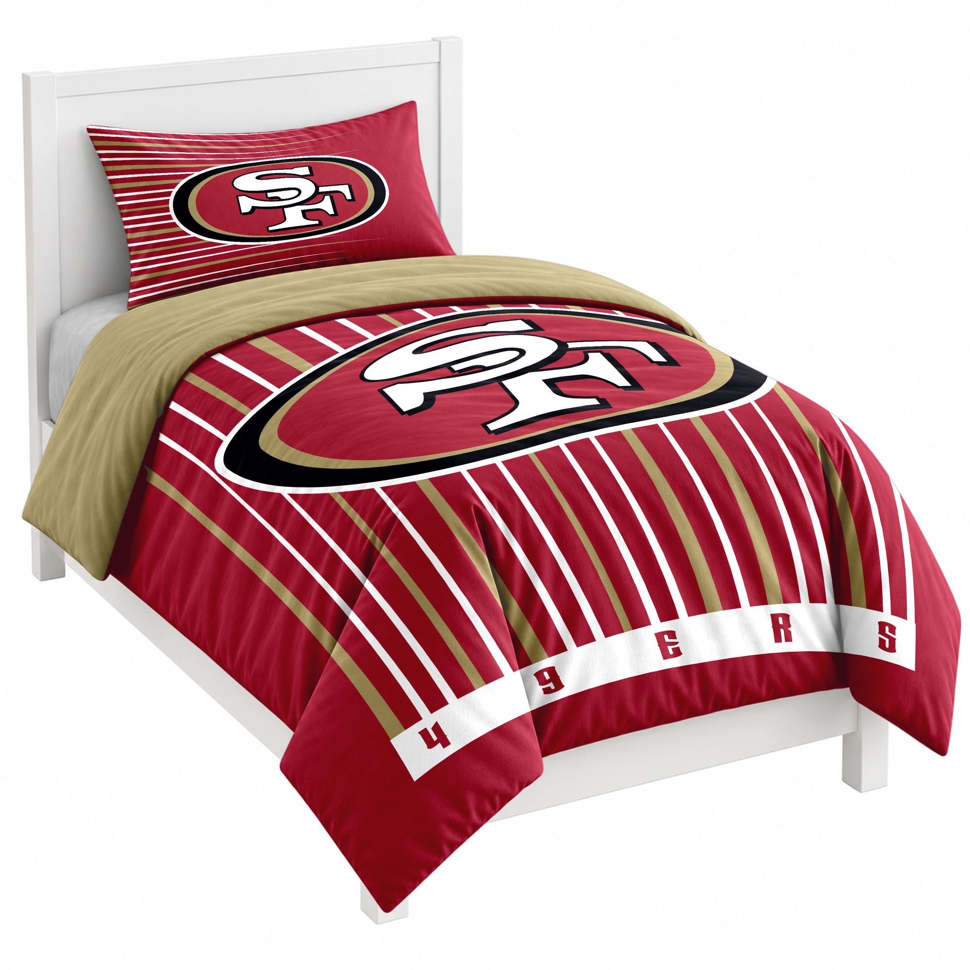 Logo Brands San Francisco 49ers Momentum Two-Piece Twin Bedding Set