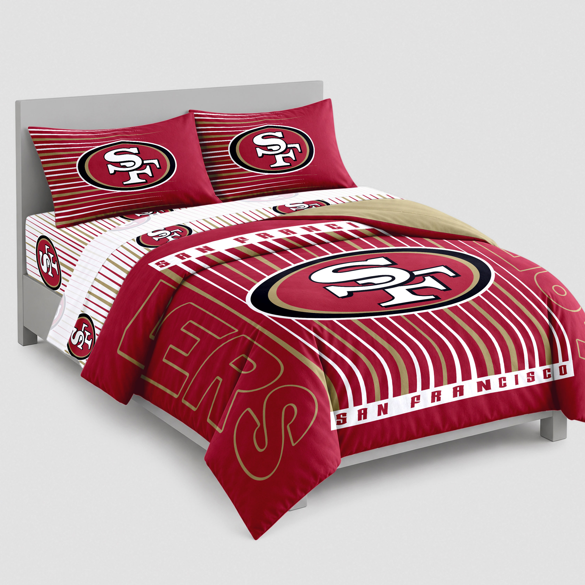 Logo Brands San Francisco 49ers Momentum Bed In A Bag - Full