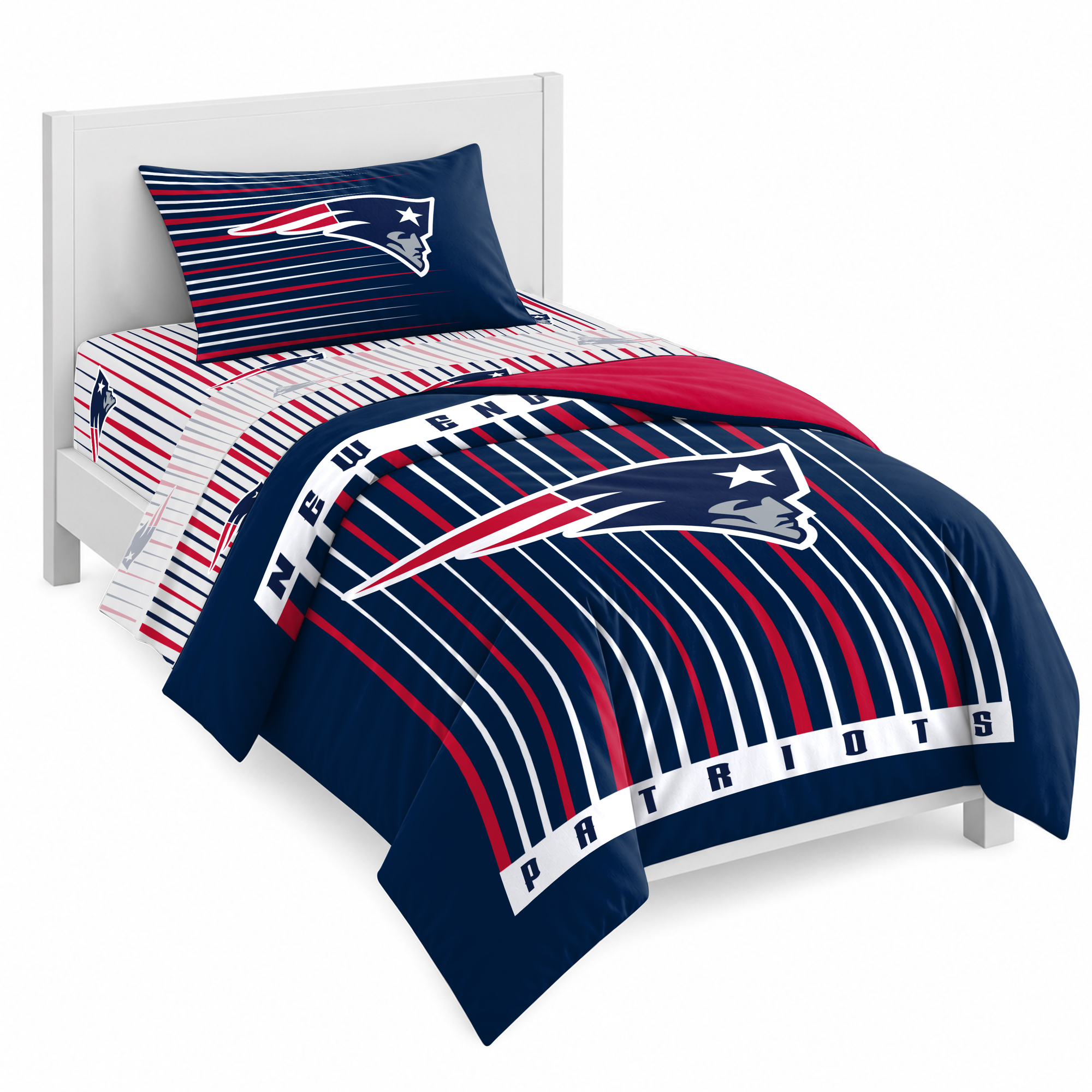Logo Brands New England Patriots Momentum Bed In A Bag - Twin