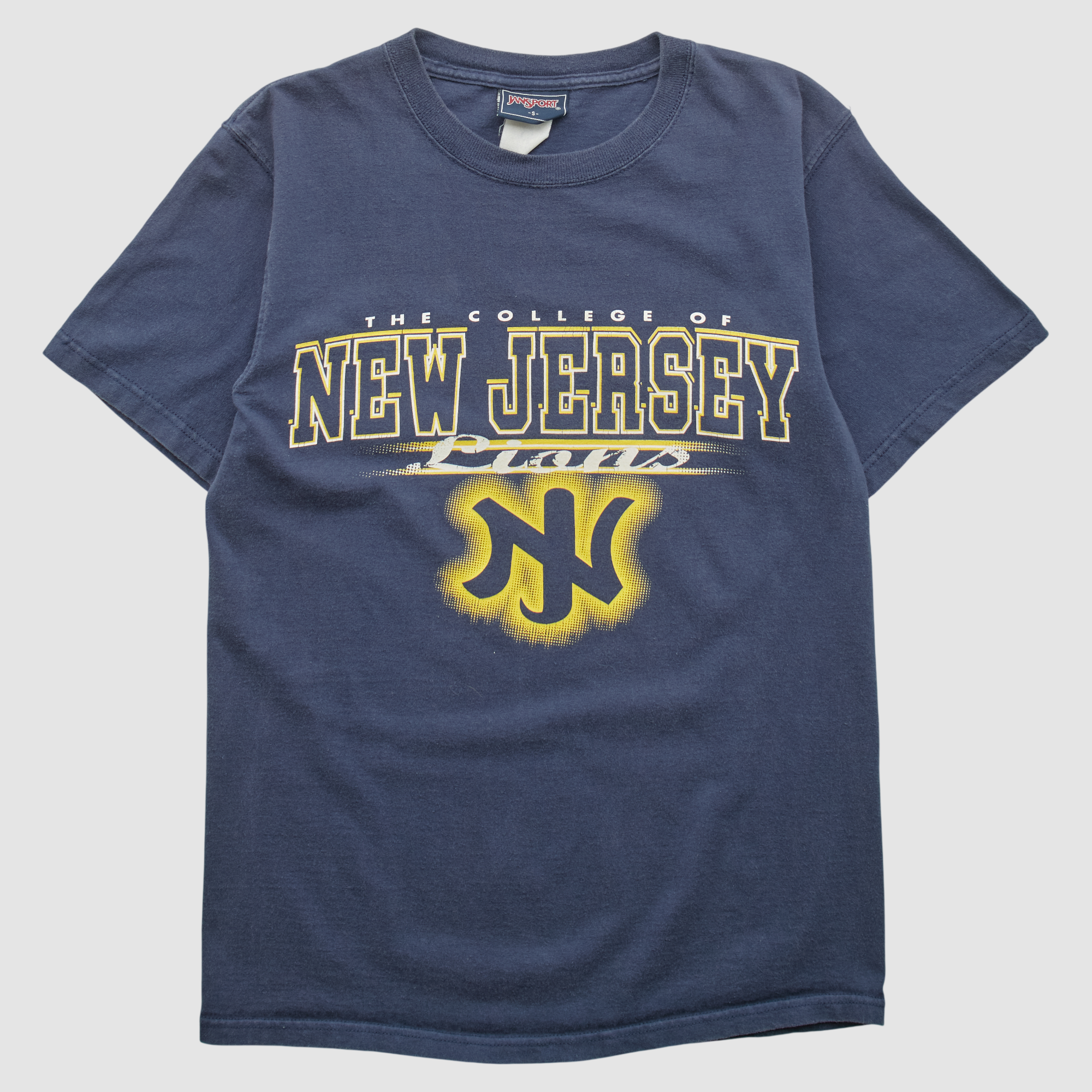 The College of New Jersey Lions Jansport 2000s T-shirt - Navy - XS by Fanatics Real Vintage