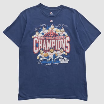 World Series Majestic 2013 T-shirt - Navy - M by Fanatics Real Vintage