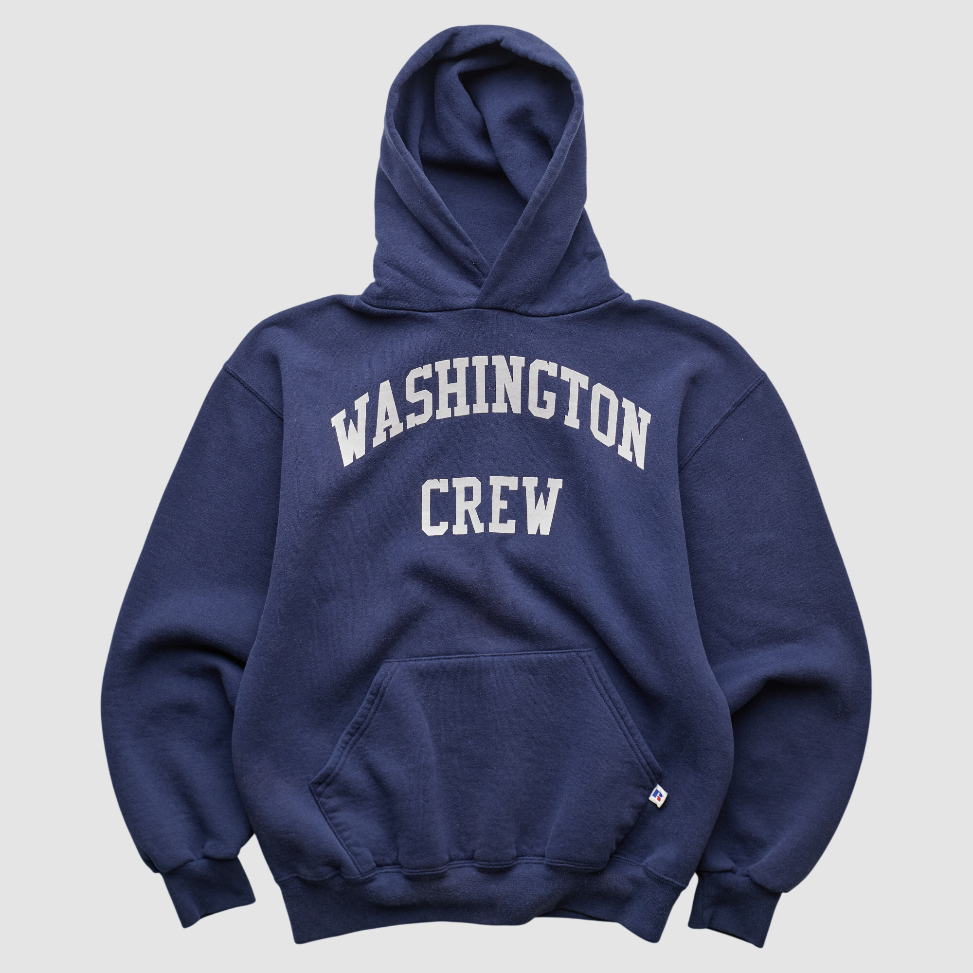 Washington Huskies Russell 90s Hooded Pullover Sweatshirt – Navy – XXS by Fanatics Real Vintage