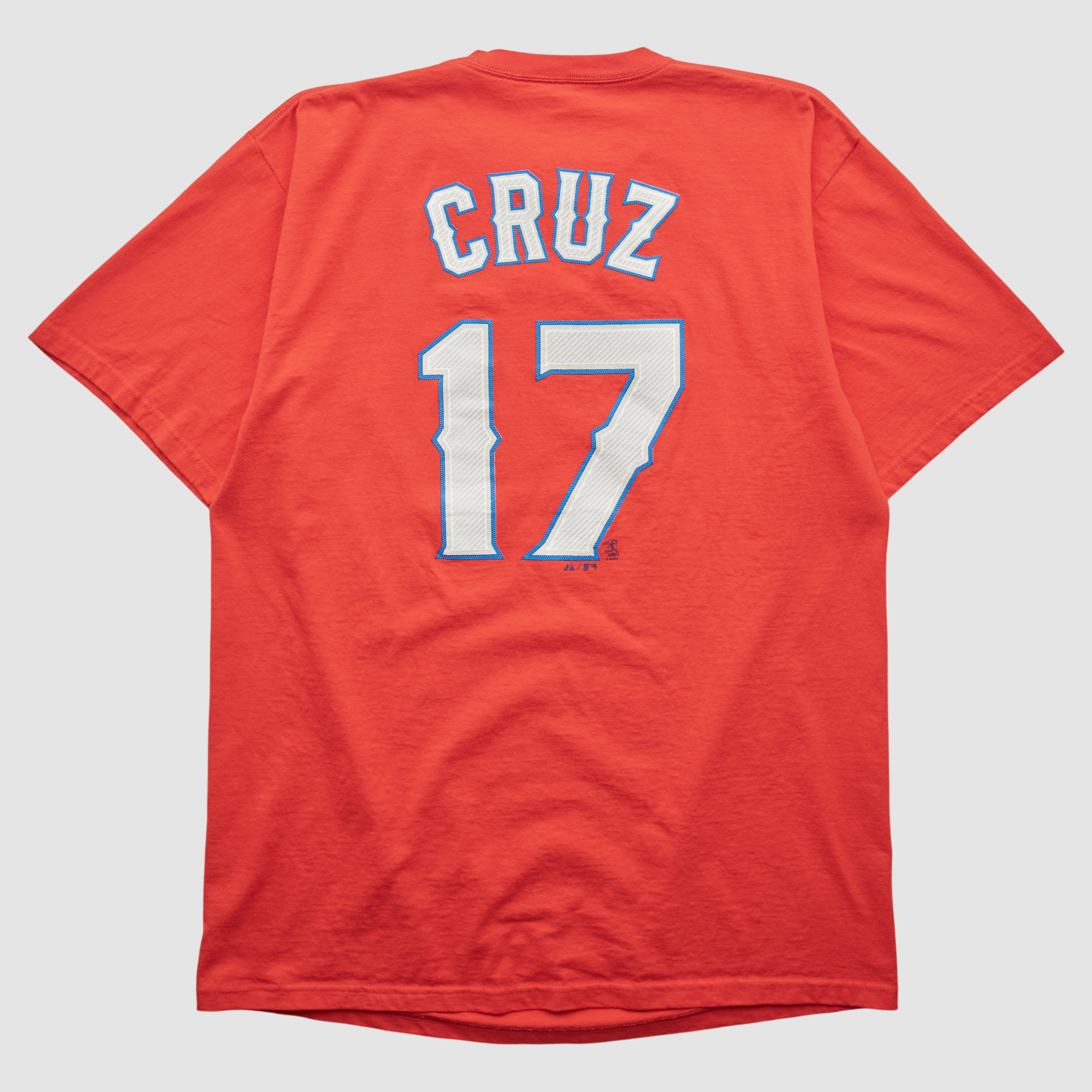 Texas Rangers Majestic 2010s T-shirt – Red – L by Fanatics Real Vintage