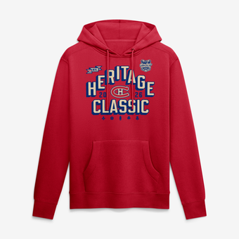 Men's  Red Montreal Canadiens 2026 NHL Heritage Classic Hometown Hoodie