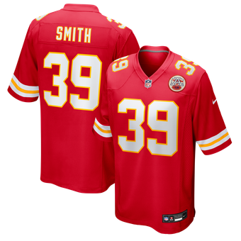 Men's Nike Melvin Smith Jr Red Kansas City Chiefs Team Game Jersey