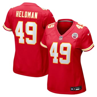 Women's Nike Michael Heldman Red Kansas City Chiefs Team Game Jersey